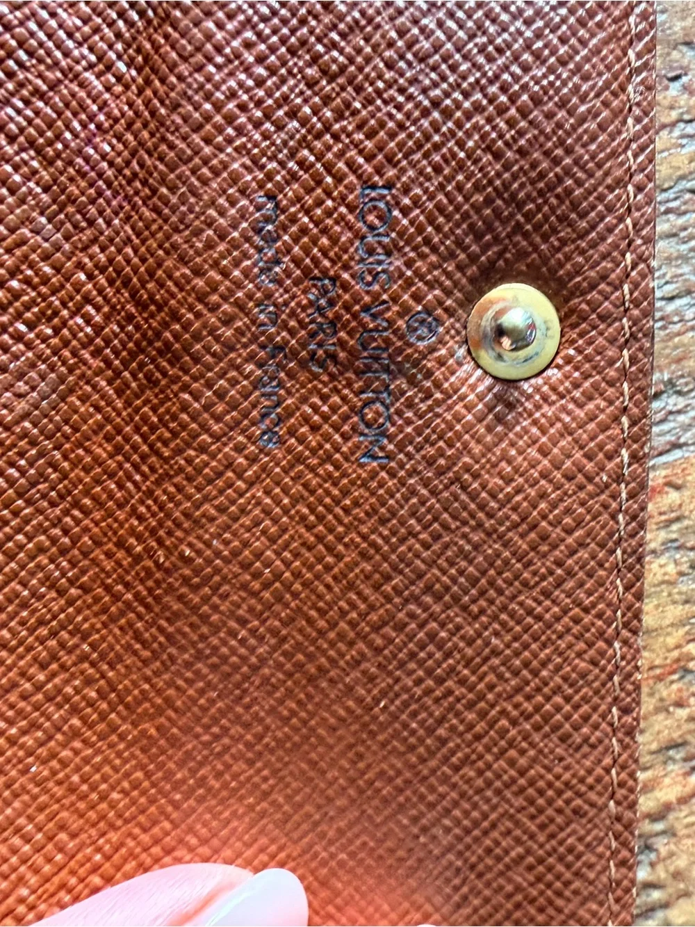 Louis Vuitton Monogram Canvas Strap in Dark Brown with Gold Motif